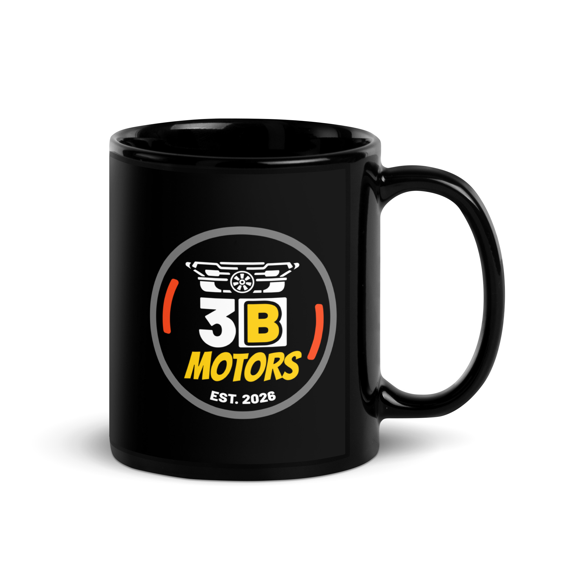 [3B Motors] Logo - Black Glossy Mug